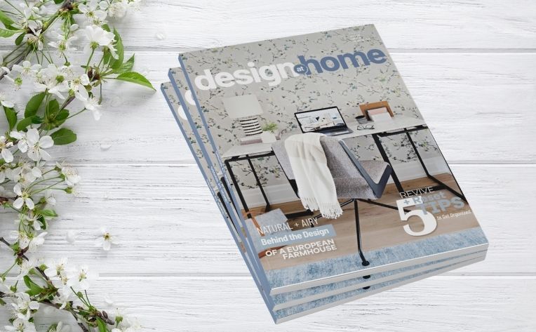 cover of design at home magazine