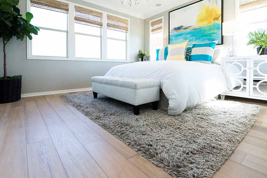 Coastal design style in a bedroom