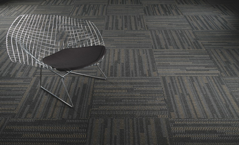 Black Gray Carpet Tiles Ideas Basement Example