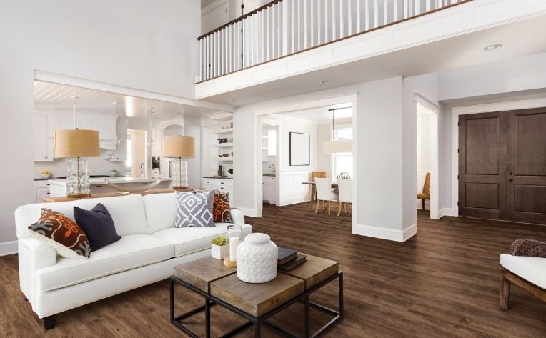 Best Floors For Your Open Concept Home, Best Flooring For Open Plan Kitchen Living Area