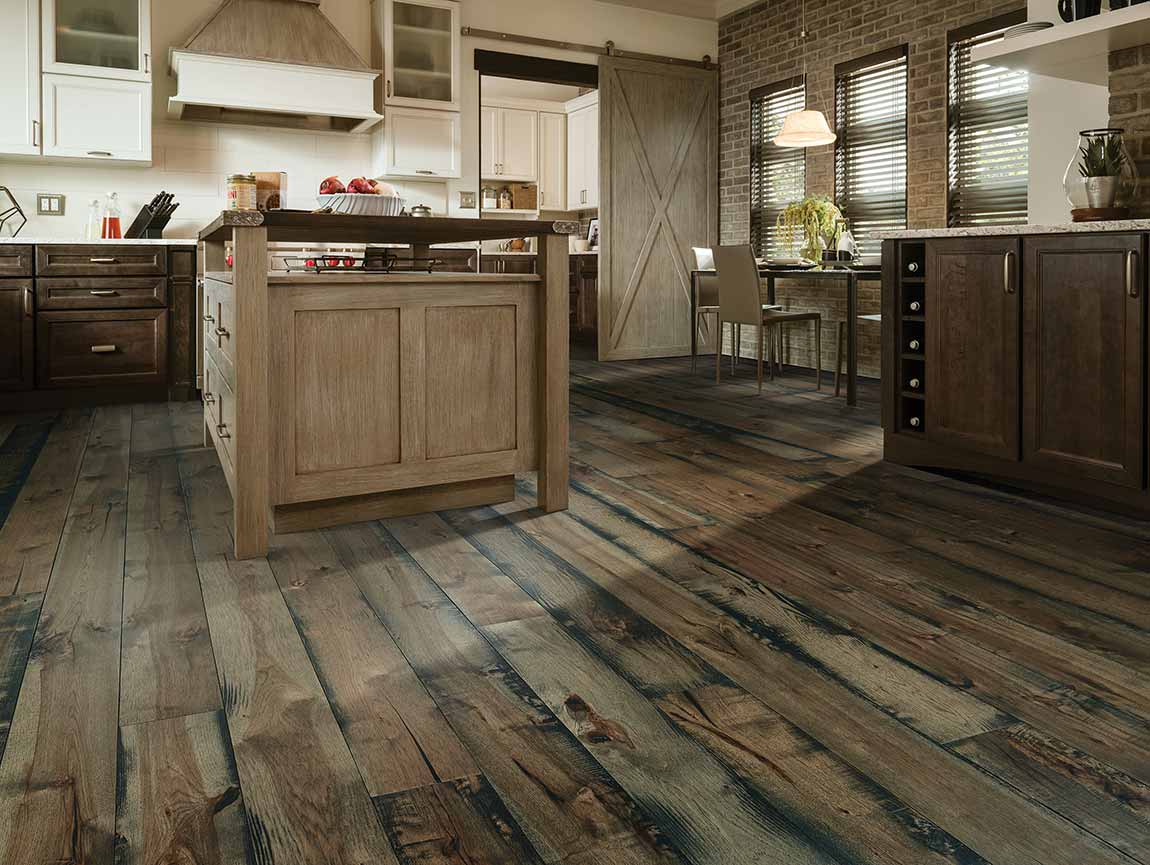 Rustic Farmhouse Kitchen Dark Wood Look Design Ideas Flooring