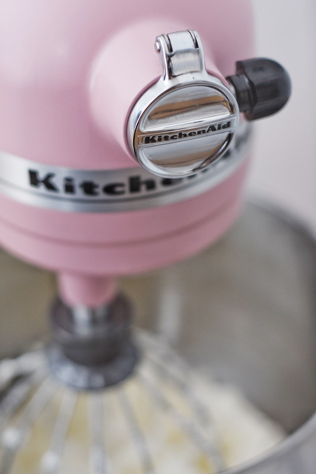 Pastel appliance in kitchen