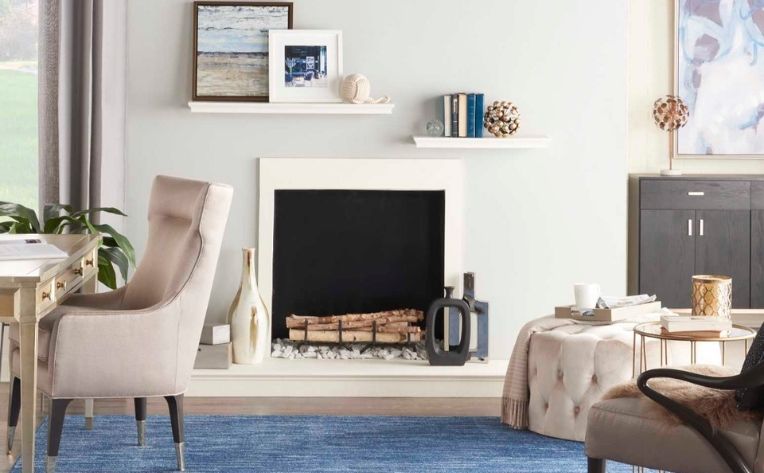 layer in warm textures on mantel