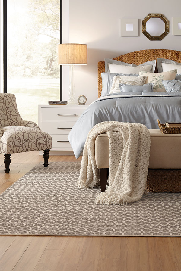 Bedroom with Textured Accent Pieces